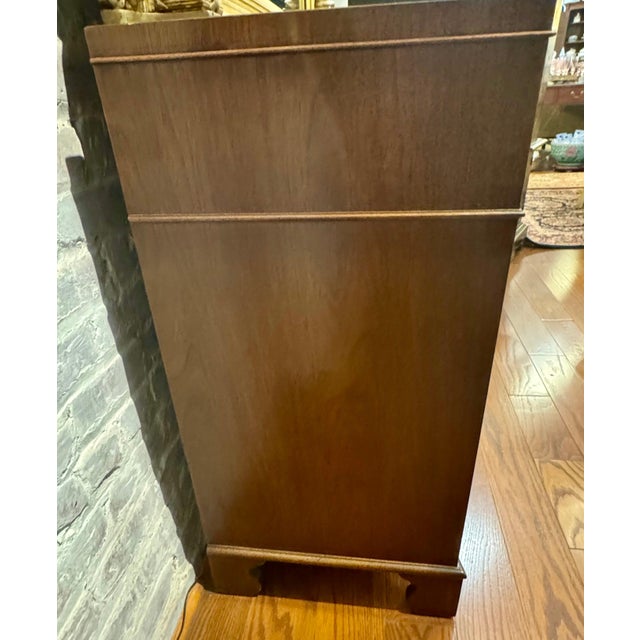Mid-Century Modern Vintage Baker Serpentine Buffet For Sale - Image 3 of 9