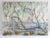 Vintage Modernist Coastal Landscape Painting For Sale In Seattle - Image 6 of 8