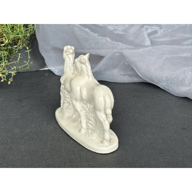 Art Deco German Ceramic Horse Figurine For Sale In New York - Image 6 of 13