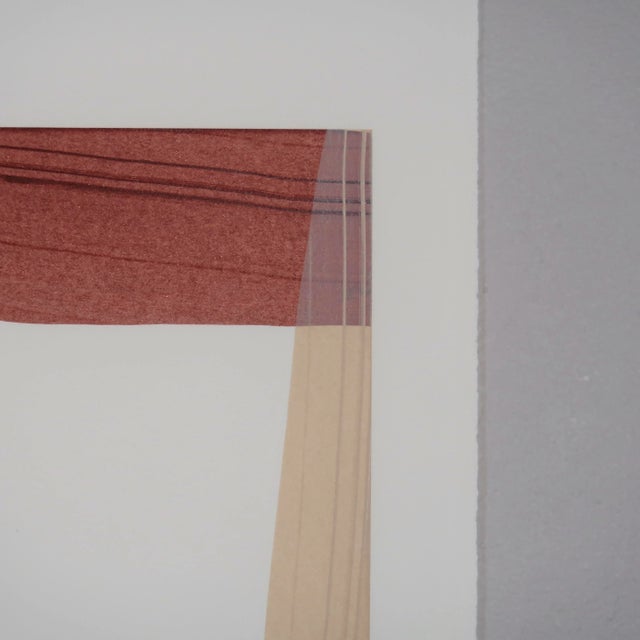 Original Minimal Abstract Painting in Rust and Sand by Artist Casey R Klein For Sale In Tulsa - Image 6 of 11