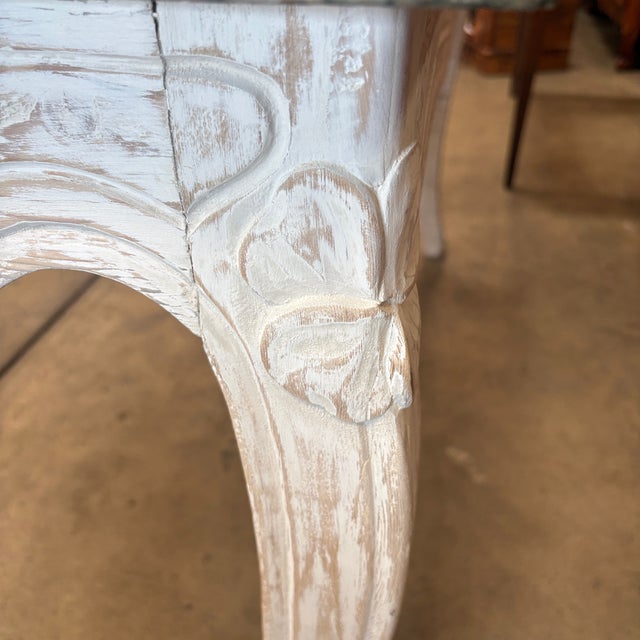 19th Century French Louis XV Style Marble Top Console Table For Sale - Image 12 of 13