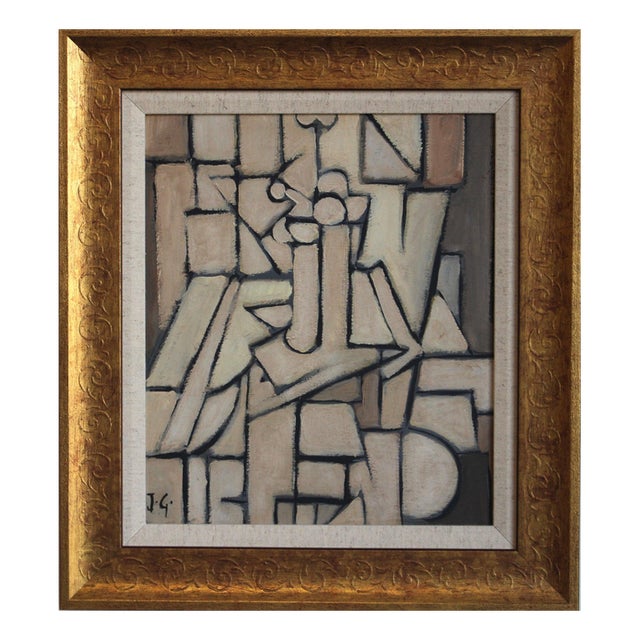 JG, The Vanguard Series, Postwar European Abstraction, 1950s-1970s, Oil on Board, Framed For Sale