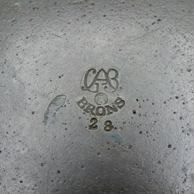 Bronze Model No. 23 Vase from GAB Guldsmedsaktiebolaget, Sweden, 1930s For Sale - Image 4 of 5