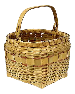 Late 20th Century Maine Indigenous Swing-Handle Basket