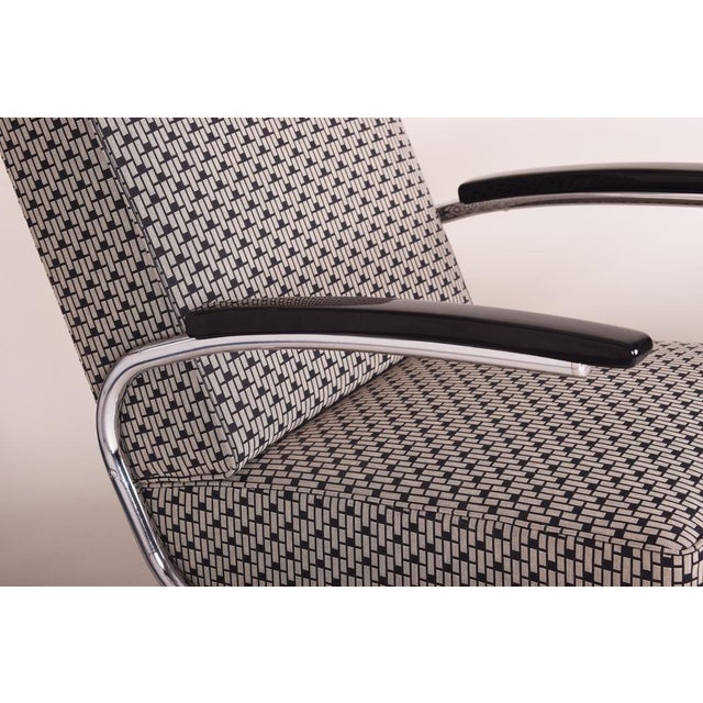 1930s Bauhaus Armchair in Chrome attributed to Mücke-Melder, Czech, 1930s For Sale - Image 5 of 6