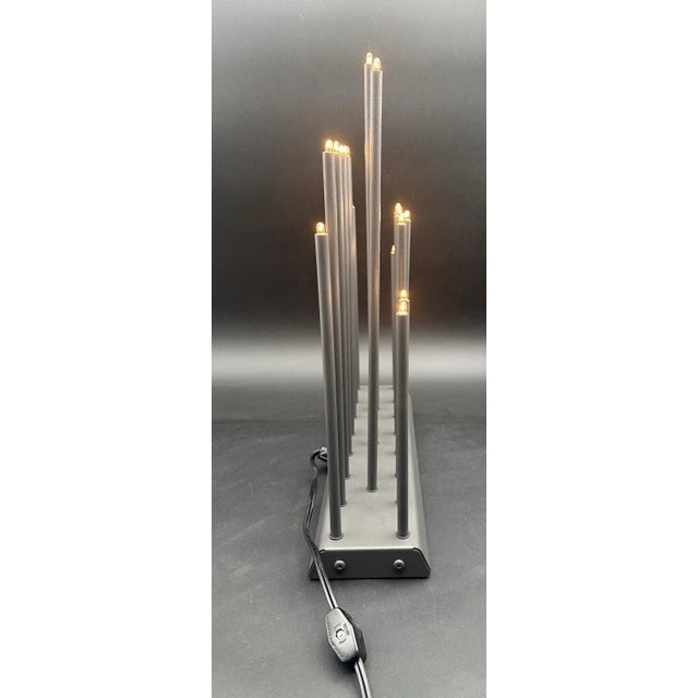 Mid-Century Modern Vintage Swedish Svenska Danish Modernist Electric Light Elflugan Gray Metal For Sale - Image 3 of 17