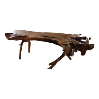 Large Sculptural Rootwood Coffee Table, 1970s For Sale
