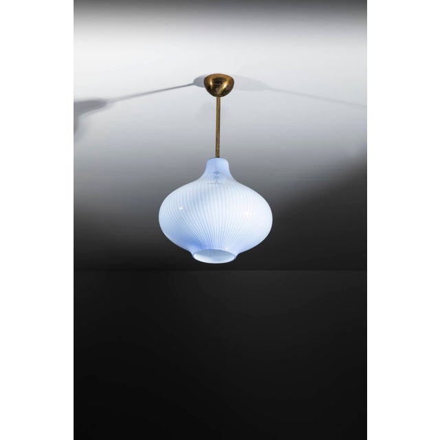 Metal Pendant Lamp by Massimo Vignelli and Paolo Venini for Venini, 1950s For Sale - Image 7 of 7
