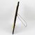 Metal Tommaso Barbi Black Lucite and Brass Decor Picture Frame, circa 1970 For Sale - Image 7 of 9