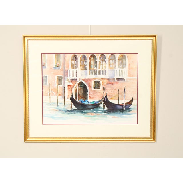Quality Custom Framed Original Watercolor Painting by Judy Antonelli (American, 20th c.), Signed Bottom Left