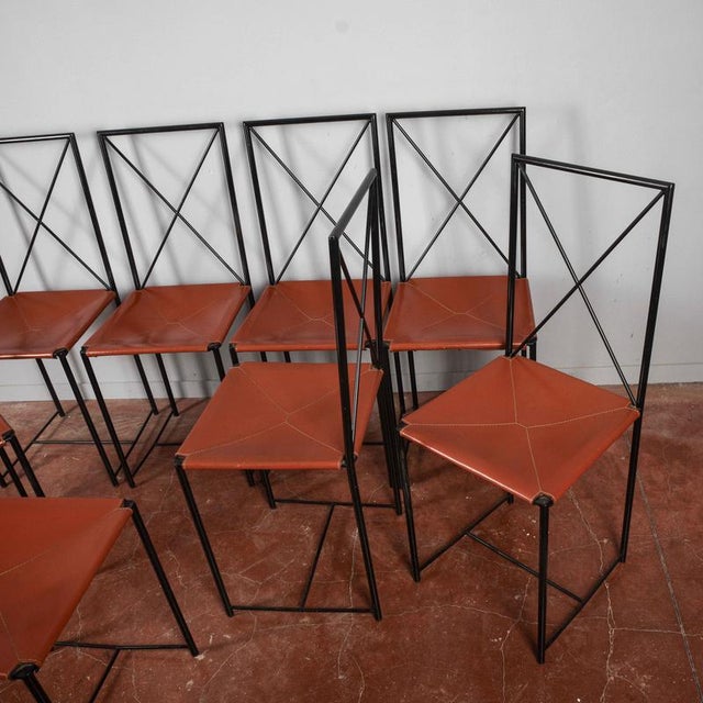 Moka Style Chairs by Asnago and Vender for Flexform, 1985, Set of 8 For Sale - Image 5 of 18