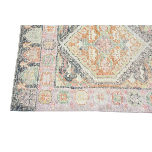 Early 21st Century Modern Turkish Oushak Rug 3'1" x 6'1" For Sale - Image 5 of 10