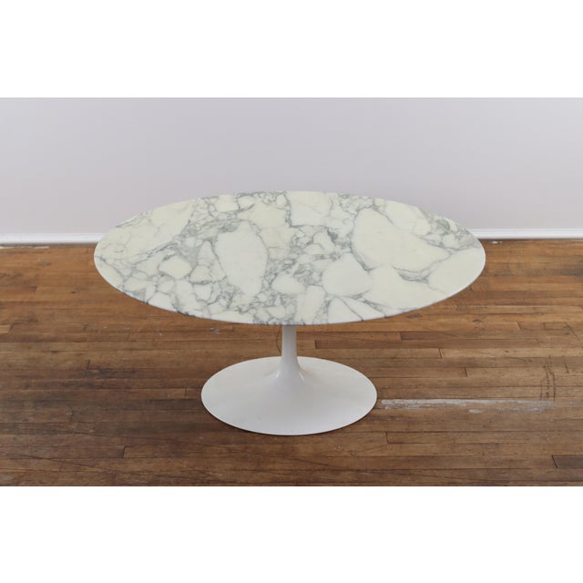 Early 1960s Eero Saarinen Knoll Marble Top Tulip Coffee Table | Chairish