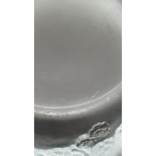 Blue Large Primrose Bowl by R. Lalique, 1930s For Sale - Image 8 of 9