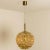 Vintage German Bubbled Glass and Brass Pendant by Helena Tynell, 1970 For Sale - Image 4 of 15