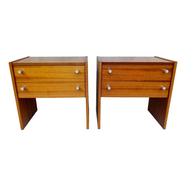 Bedside Tables by Jindřich Halabala for Up Závody, 1970s, Set of 2 For Sale