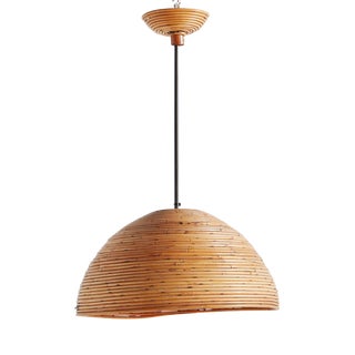Bamboo Pendant Light, 1970s For Sale