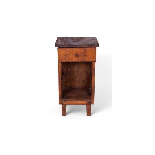 Wood Vintage Wood Nightstand For Sale - Image 7 of 7