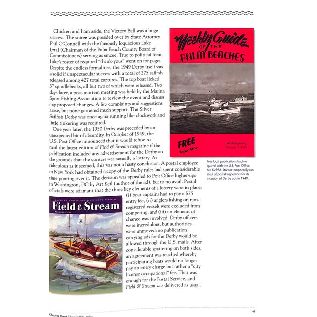 Traditional "The West Palm Beach Fishing Club: A 75 Year History" 2009 Rivkin, Mike (Signed) For Sale - Image 3 of 10