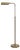 Mid-Century Patinated Brass Adjustable Pharmacy Floor Lamp For Sale