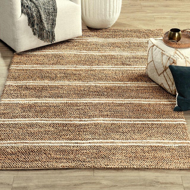 2020s Barcelona Ivory Stripe Rug - 2 X 3 For Sale - Image 5 of 5