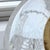 1980s Waterford Crystal Lismore Hourglass Table Lamp — Brass Base & White Bell Shade, 1980s Hollywood Regency For Sale - Image 5 of 11