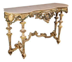 Italian Lacquered and Gilded Console, 1970s