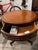 1950s Rare Mid-Century Georgian Style Leather Top Mahogany Drum Table For Sale - Image 5 of 10