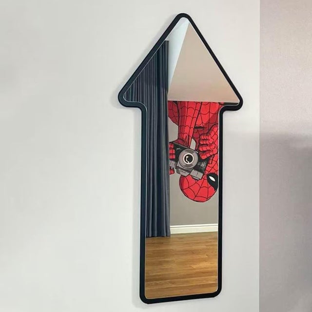 Designer Directional Floor Mirror – Arrow 7 For Sale - Image 4 of 17
