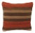Turkish Orange & Brown Kilim Pillow Cover For Sale