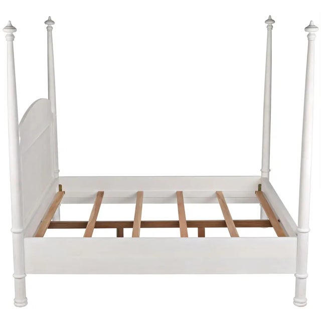 Not Yet Made - Made To Order NOIR New Douglas Bed, Eastern King, White Wash For Sale - Image 5 of 5