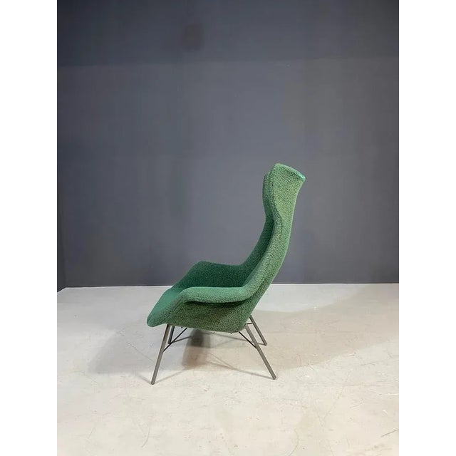 Metal Shell Armchair, Czechoslovakia, 1960s For Sale - Image 7 of 12