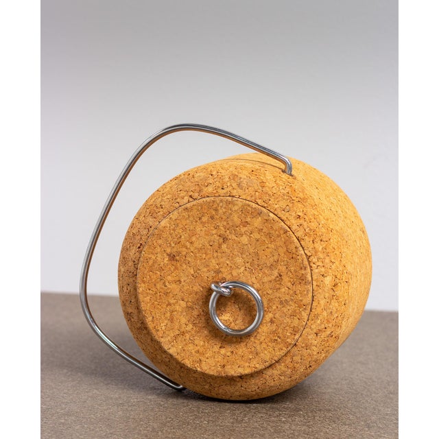 Tan Cork Ice Bucket by Signe Persson Melin for Boda Nova, 1970s For Sale - Image 8 of 8