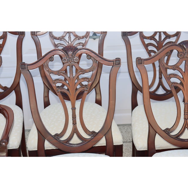 8 Chippendale Style Vintage Henredon Dining Chairs B Bo For Sale In Tampa - Image 6 of 15