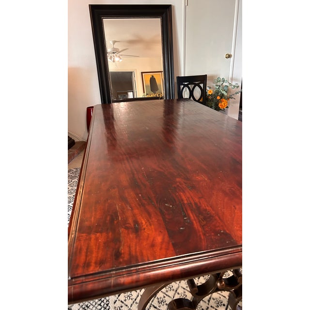 Rustic Solid Ironwood Table For Sale - Image 3 of 7