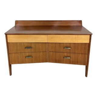 Mid-Century Sideboard in Teak, Oak and Walnut Veneer, 1960s For Sale