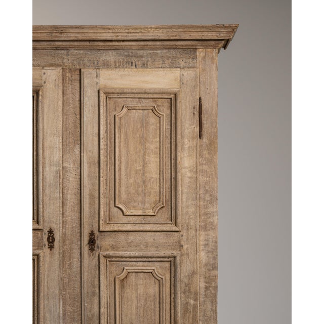 Beige 1800s Beige French Provençal Oak Armoire For Sale - Image 8 of 14