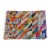 Handmade Moroccan Boujaad Rug, Rainbow Diagonal Chevron, 9' X 6'4" For Sale