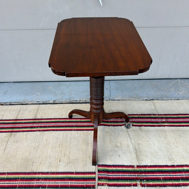Antique Pennsylvania Walnut Federal Tilt Top Spider Leg Candlestand, Chester County, Circa 1820s For Sale - Image 9 of 12