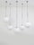 This beautiful batch of vintage glass tecnolumen hanging lamps is special because of its simplicity. Also called 'globe'...