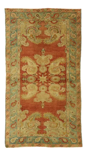 Vintage Turkish Oushak Accent Rug, 03'01 X 05'05