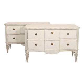 Swedish Breakfront Commodes, Set of 2 For Sale