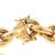 Late 20th Century 14k Yellow Gold Chunky Combination Finished Oval Link Bracelet For Sale - Image 4 of 5