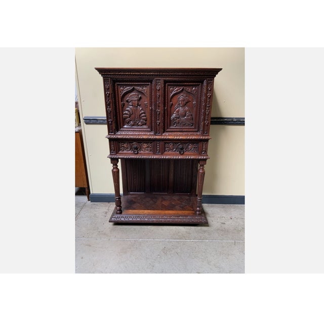 Antique Neo-Gothic Silver Cabinet, 1890 For Sale - Image 12 of 12
