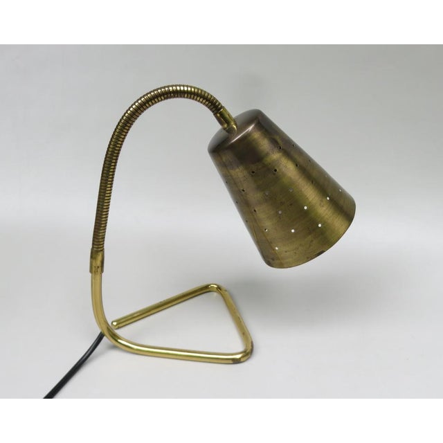 Scandinavian Adjustable Brass Table Lamp, 1950s For Sale - Image 4 of 18