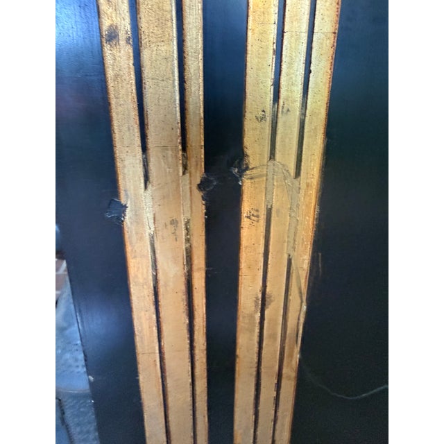 Hollywood Regency Floor Screen Room Divider Attributed to Maitland Smith For Sale - Image 10 of 10