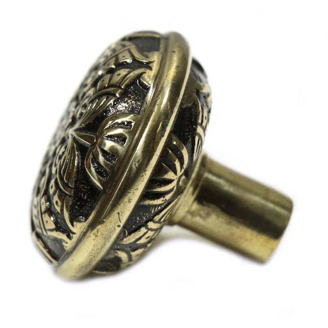 Traditional Antique 1890s Branford 4 Fold Passage Door Knob For Sale - Image 3 of 6