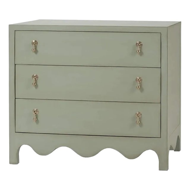 Fennel Green Bedside Chest For Sale