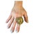 Bochic “Orient” Vintage Amethyst, Lemon Quartz & Citrine Ring Set In 18K Gold & Silver Natural Lemon Quartz - 19.50 Carat...