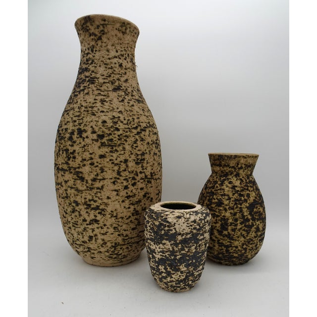 Dutch Ceramic Birch Bark Series Vase from Pieter Groeneveldt, 1960s, Set of 3 For Sale - Image 10 of 12